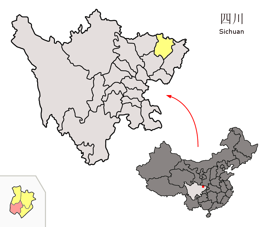 sichuan map